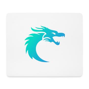 Drache - Mousepad (Querformat) - Weiß - Vorne
