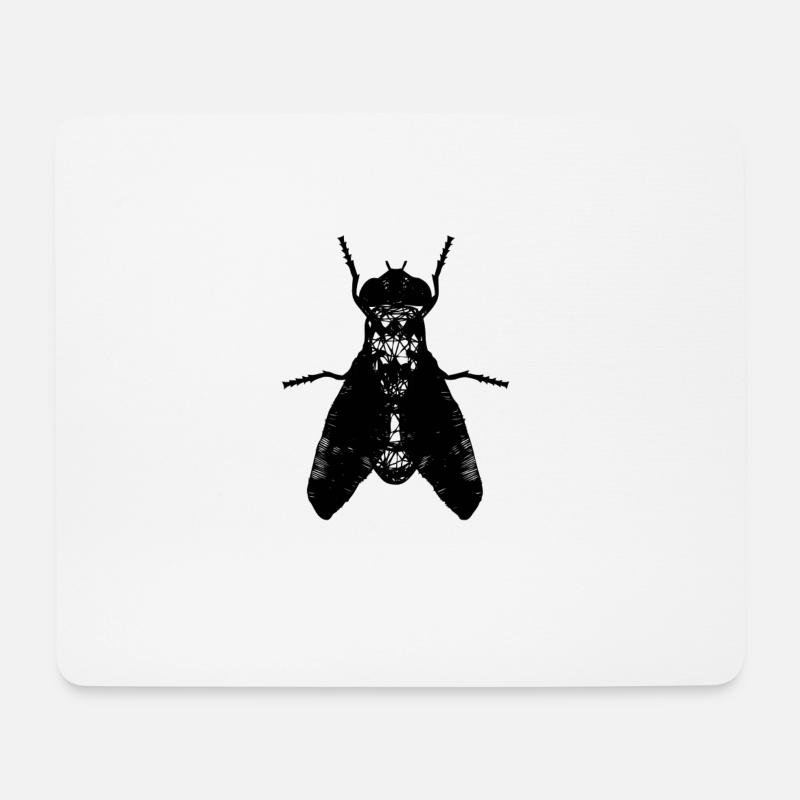 Insekt Insekten Fliege künstlerisch - Mousepad (Querformat) - Weiß