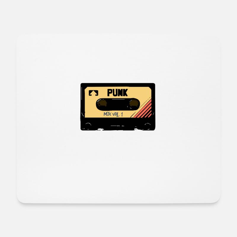 punk oldschool punker punkrock - Mousepad (Querformat) - Weiß