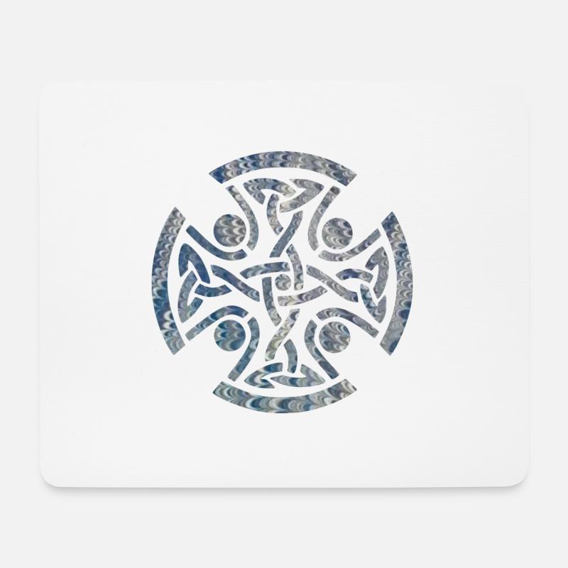 keltischer knoten 11 e 119 - Mousepad (Querformat) - Weiß