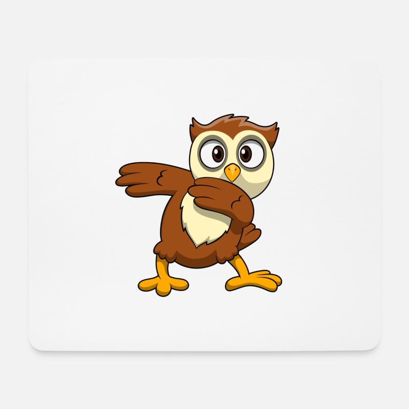 Owl owl - Mouse Pad (horizontal) - white