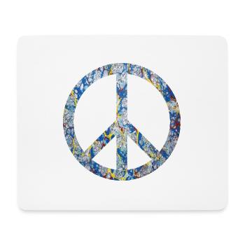 symbole de la paix e 205 - Tapis de souris (format paysage) - blanc - Devant