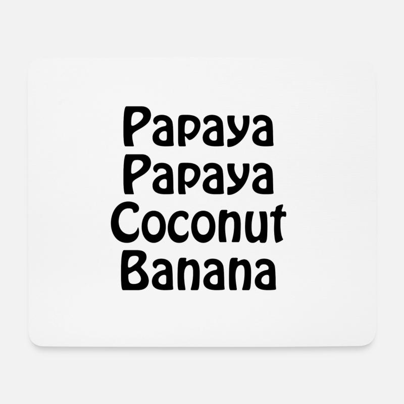 papaya1 - Mousepad (Querformat) - Weiß