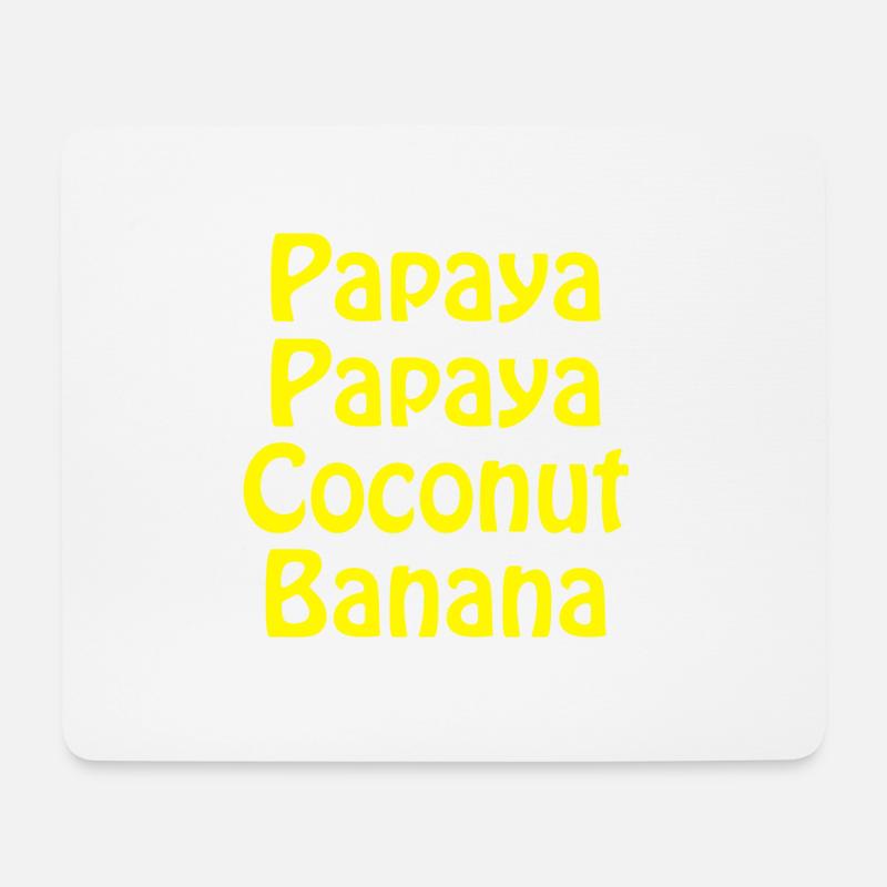 papaya - Mousepad (Querformat) - Weiß