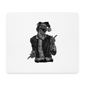 Santa rocks - Mousepad (Querformat) - Weiß - Vorne