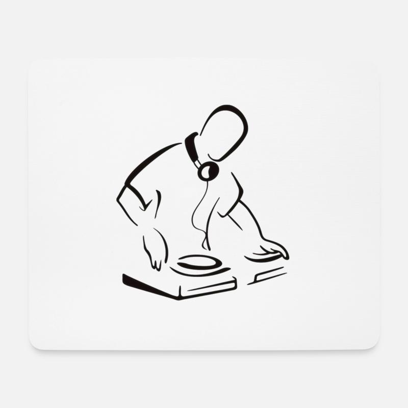 Dj - Mouse Pad (horizontal) - white