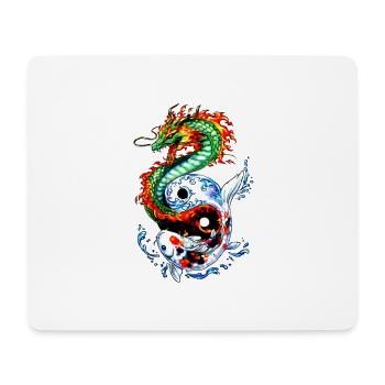 Drachen - Mousepad (Querformat) - Weiß - Vorne
