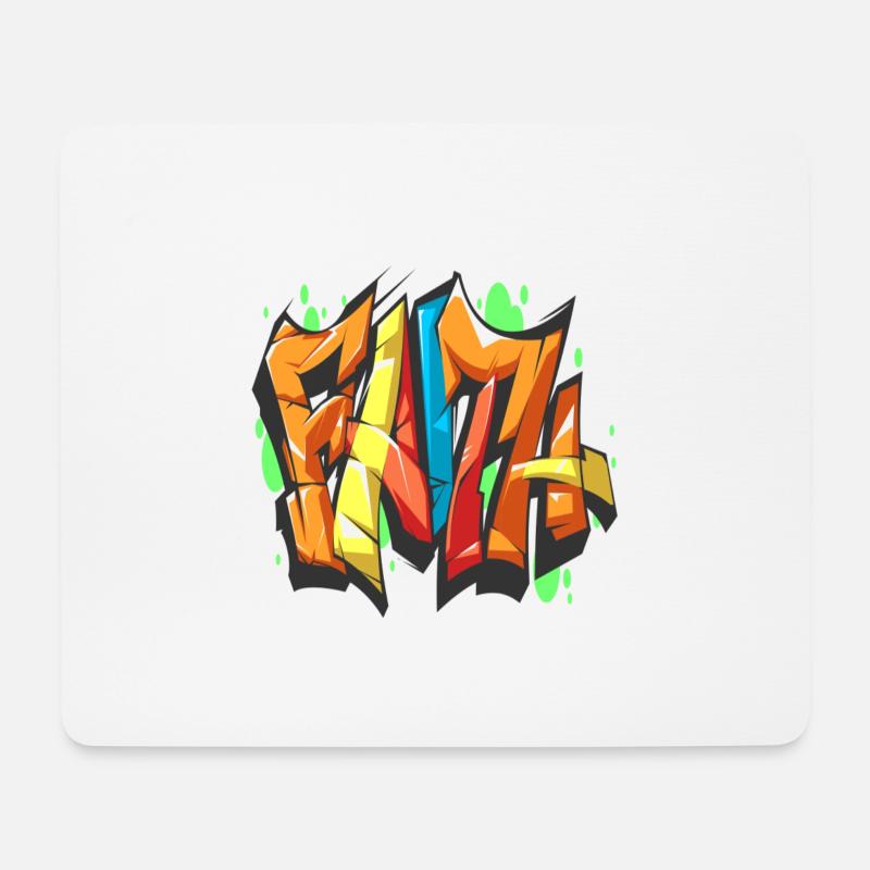 graffiti - Mouse Pad (horizontal) - white