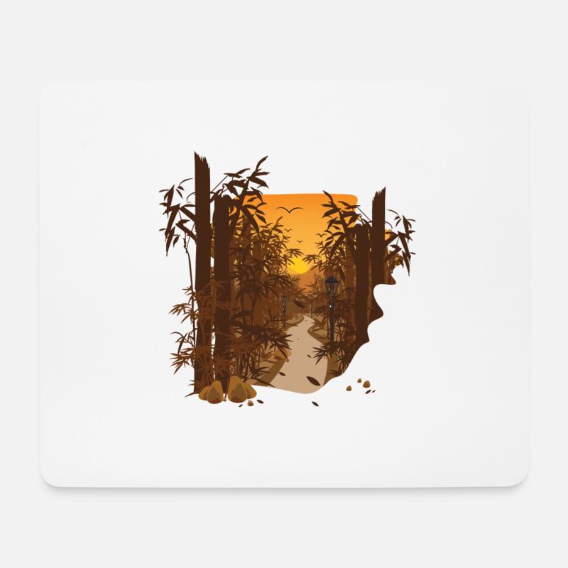 Japan Style - Mousepad (Querformat) - Weiß