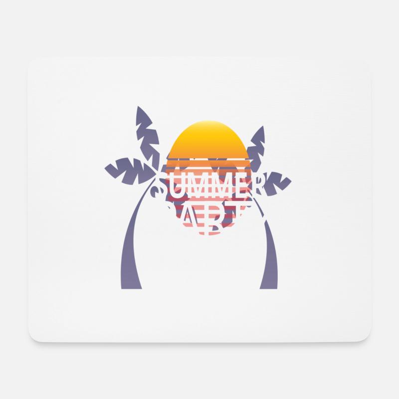 Summer Party - Mousepad (Querformat) - Weiß