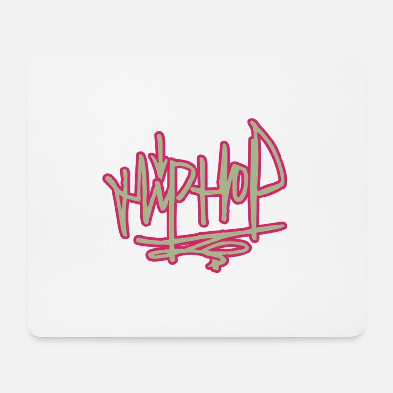 HIP HOP - Mousepad (Querformat) - Weiß