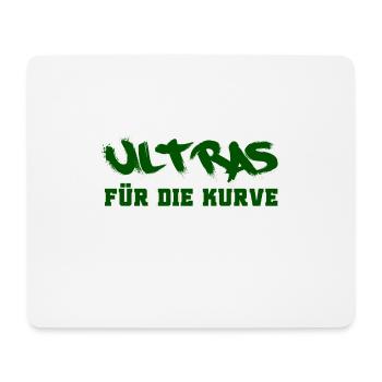 Ultras für die Kurve - Mousepad (Querformat) - Weiß - Vorne