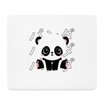 Manga Panda - Tapis de souris (format paysage) - blanc - Devant