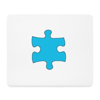 Puzzle Stück - Mousepad (Querformat) - Weiß - Vorne