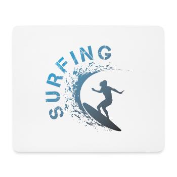 SURFING - Mouse Pad (horizontal) - white - Front