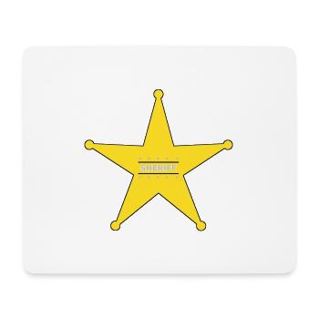 Sheriff Stern - Mouse Pad (horizontal) - white - Front