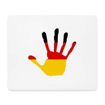 « Hand » Design - Tapis de souris (format paysage) - blanc - Devant