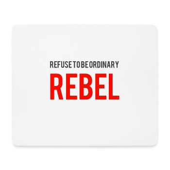 Rebell - Mousepad (Querformat) - Weiß - Vorne
