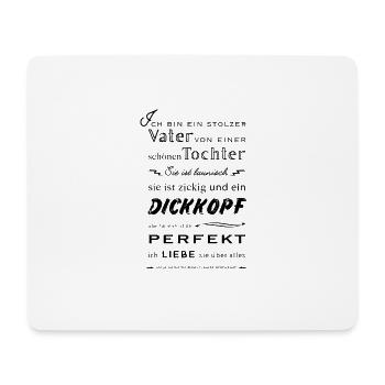 Vater lustige Spruch Geschenk - Mousepad (Querformat) - Weiß - Vorne