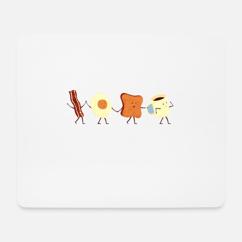 lecker - Mousepad (Querformat) - Weiß