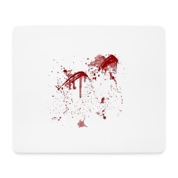 Blood - Blut - Mousepad (Querformat) - Weiß - Vorne