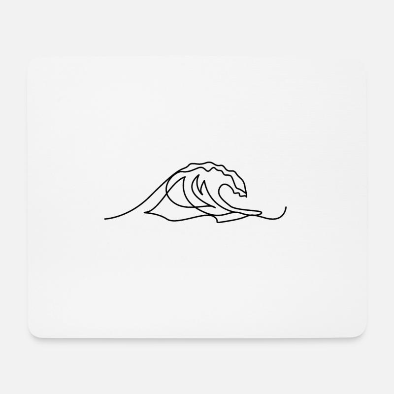 wave - Mouse Pad (horizontal) - white