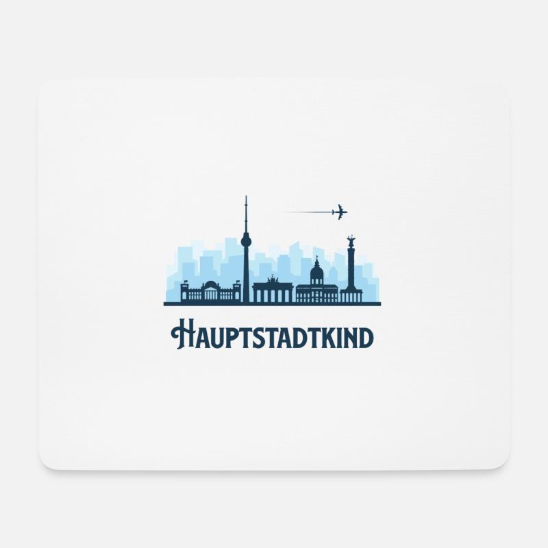 Hauptstadtkind Berlin Berliner Heimat - Mousepad (Querformat) - Weiß