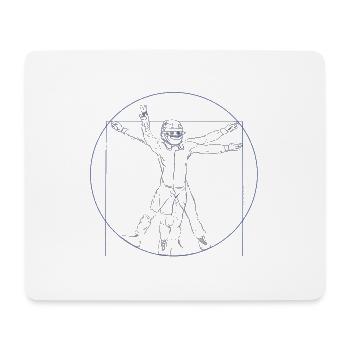 Racing driver - Mouse Pad (horizontal) - white - Front