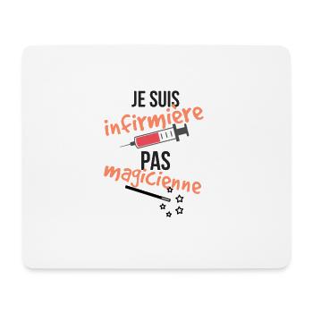 Je suis infirmière, pas magicienne - Tapis de souris (format paysage) - blanc - Devant