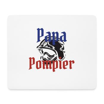 Papa pompier! - Tapis de souris (format paysage) - blanc - Devant