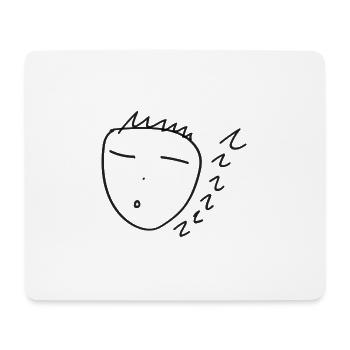 Ich will schlafen - Mousepad (Querformat) - Weiß - Vorne