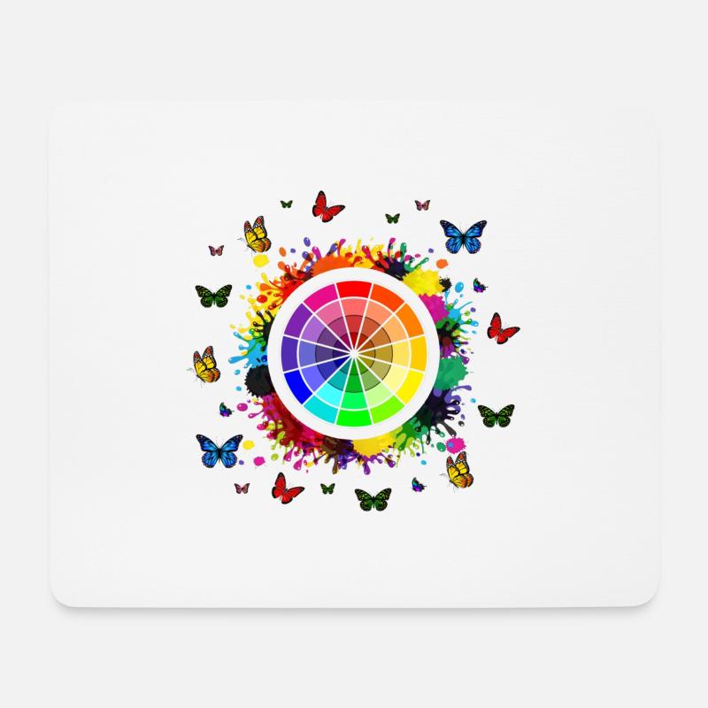 Regenbogen, Liebe Regenbogen, Regenbogen-t-Shirts, Homosexuell Stolz - Mousepad (Querformat) - Weiß