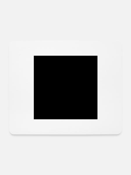 Square black - Mouse Pad (horizontal) - white