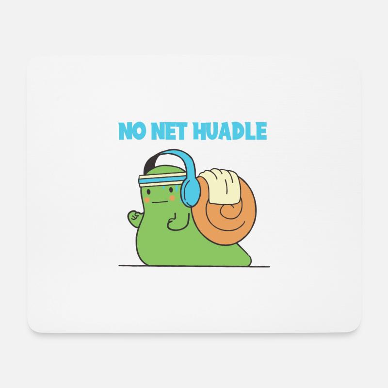 No net Huadle | Ruhe & in Eile | Schwäbische - Mousepad (Querformat) - Weiß