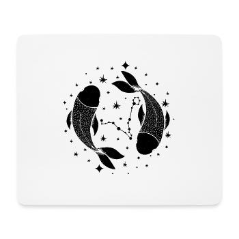 Sternzeichen Pisces Seelvolle Fische Februar März - Mousepad (Querformat) - Weiß - Vorne