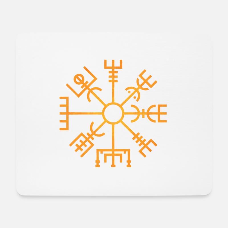 Viking Symbols - Mouse Pad (horizontal) - white