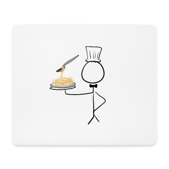 kochen koch - Mousepad (Querformat) - Weiß - Vorne