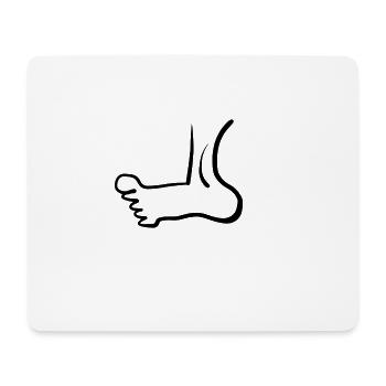 biologie du pied - Tapis de souris (format paysage) - blanc - Devant