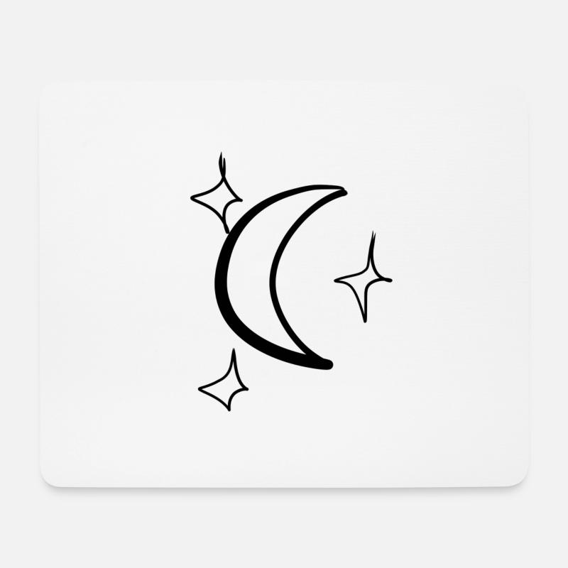 Sterne Stern - Mousepad (Querformat) - Weiß