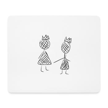Beste Freunde - Mousepad (Querformat) - Weiß - Vorne