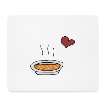 Essen Suppe - Mousepad (Querformat) - Weiß - Vorne