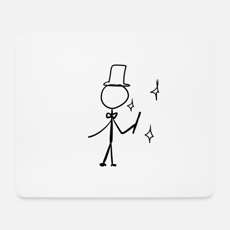Zaubern Zauberer - Mousepad (Querformat) - Weiß