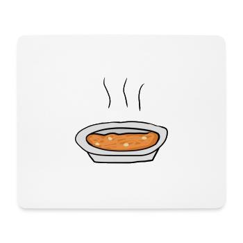 Suppe Essen - Mousepad (Querformat) - Weiß - Vorne