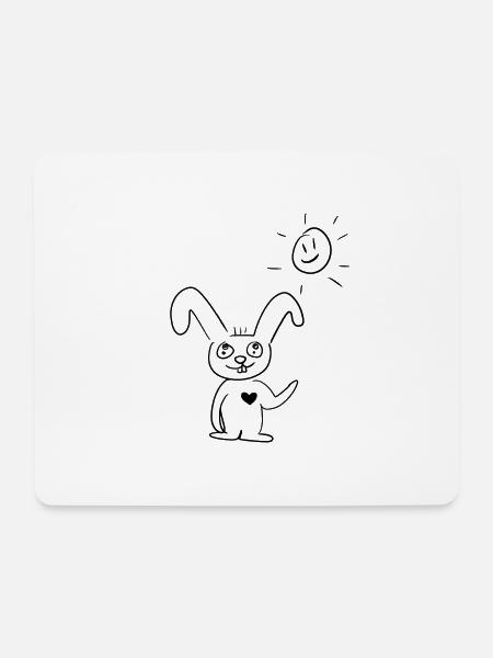 guten Morgen - Mousepad (Querformat) - Weiß