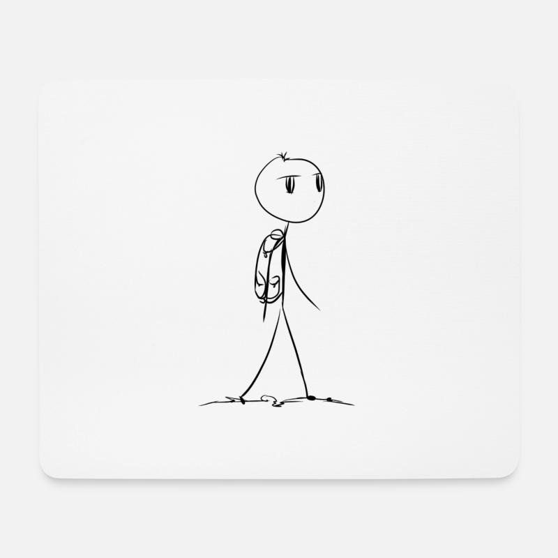wandern wanderer - Mousepad (Querformat) - Weiß