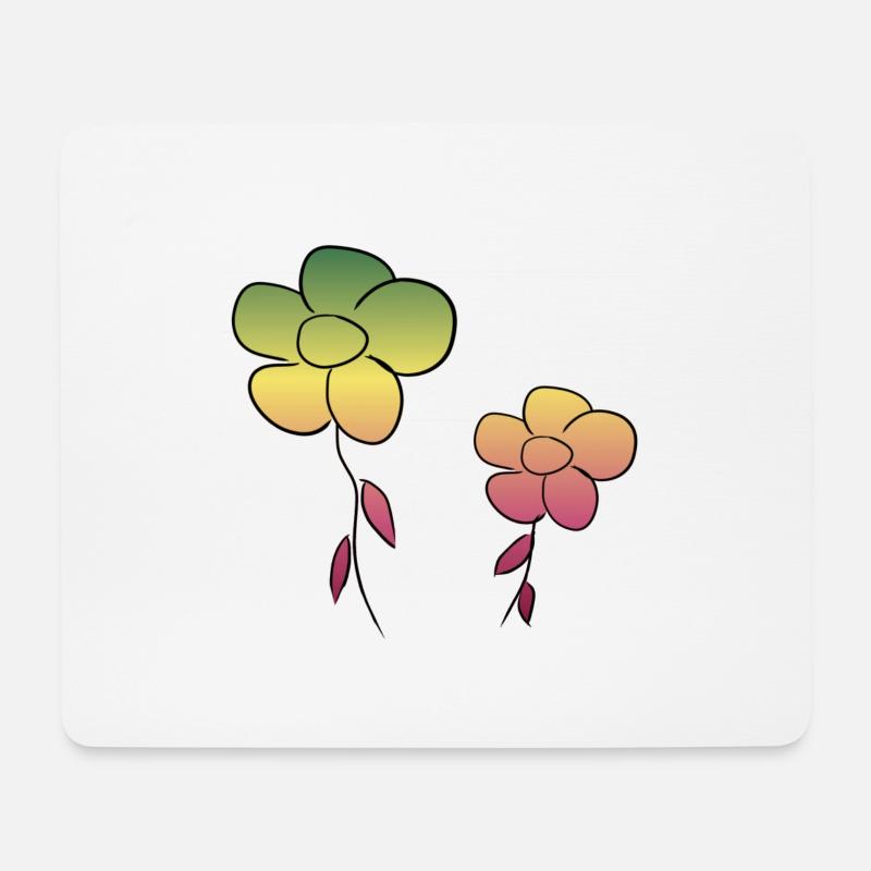 blume blumen - Mousepad (Querformat) - Weiß