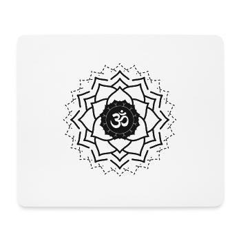 ohm signe fleur de vie - Tapis de souris (format paysage) - blanc - Devant