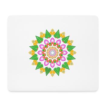 Manu Mandala - Mousepad (Querformat) - Weiß - Vorne