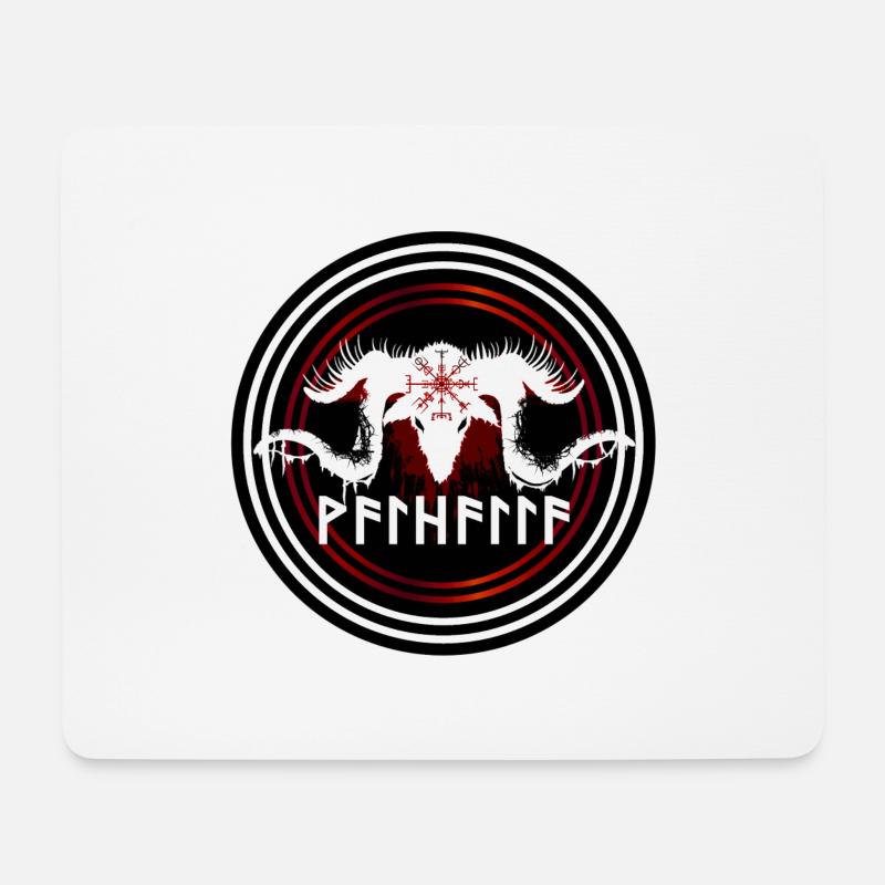 Waldgott - Mousepad (Querformat) - Weiß