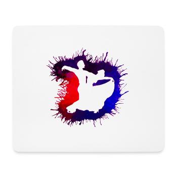 Turniertanz Standard Tanzpaar Aquarell Farbverlauf - Mousepad (Querformat) - Weiß - Vorne